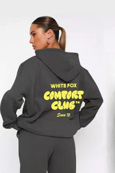 Embroidered Sweatshirt Track Pants Activewear Set