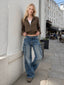Utility Belted Zip Pocket Jacket