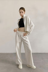 Zip Jacket Hoodie Joggers Activewear Set