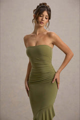 Elegant Strapless Party Dress