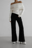 One Shoulder Fitted Knit Sweater