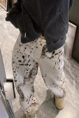 Vintage Leopard High Waist Jeans