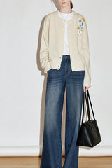 Vintage Floral Embroidery Sweater