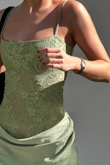 Slim Fit Lace Cami Lace Dress