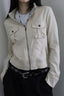 Utility Stand Collar Cropped Jacket