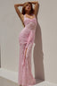 Halter Backless Sleeveless Bodycon Lace Dress