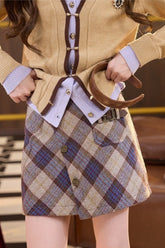 Tartan Mini Christmas Skirt