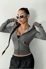Retro Long Sleeve Hoodie
