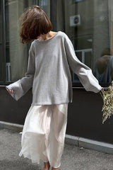 Loose Fit Backless Sweater