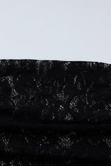 Lace Backless Long Sleeve Lace Dress