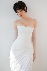Off Shoulder Bodycon Reception Dress