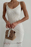 Cami U-Neck Crochet Knit Maxi Sweater Dress