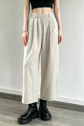 Breathable Linen Straight Pants