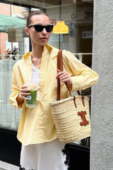 Office Chic Relaxed Stripe Blouse