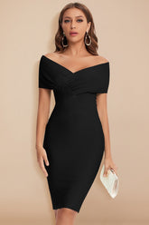 Sexy Off Shoulder Bodycon Bandage Cocktail Dress