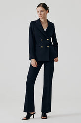 Elegant Black Office Career Chic Blazer