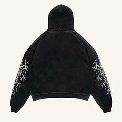 Graphic Print Oversized Hoodie