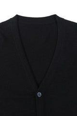 V-Neck Stretch Knit Cardigan