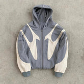 Devil Print Zip Up Hoodie