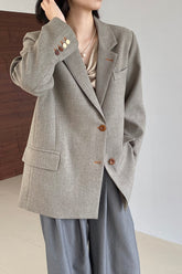 Elevated Casual Peak Lapel Blazer