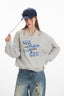 Asymmetric Off-Shoulder Loose Fit Sweatshirt