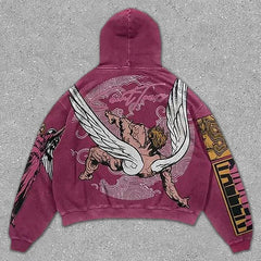 3D Graphic Oversized Hoodie