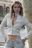 Zipped Leather Motorcycle Jacket