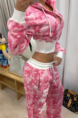 Retro Camouflage Slim Fit Hoodie