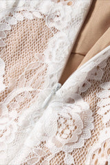 Lace Sheer High Neck Long Sleeve Jumpsuit