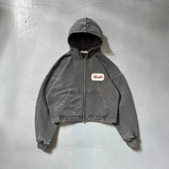 Embroidered Patch Loose Hoodie