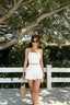 Minimalist Linen Blend Mini Skirt