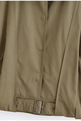 Buckle Belted Bomber Jacket