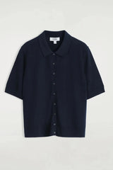 Short Sleeve Polo Cardigan