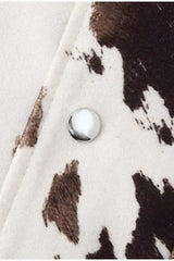 Casual Cow Print Street Jacket