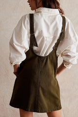 Mini Suspender Denim Dress