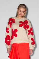 Pullover Floral Detail Sweater