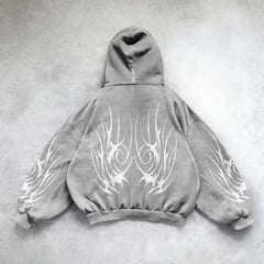 Retro Graphic Oversized Hoodie