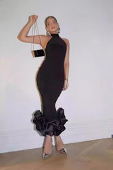 Bandage Halter Mermaid Birthday Dress