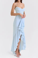 Spaghetti Strap Long Party Dress