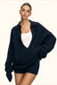 Slouchy V-Neck Sweater Set Knit Set