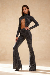 Casual Long Sleeve Buttoned Pants Set