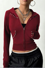 Retro Long Sleeve Hoodie