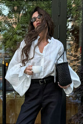 Romantic Lantern Sleeve Blouse