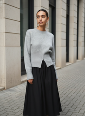 Half Zip Graceful Fuzzy Sweater