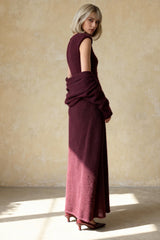 Vintage Knit Cardigan and Sleeveless Dress Two Piece Set