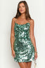 Backless Sequin Bodycon Sling Cocktail Dress