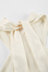 Satin Halter Mermaid Reception Dress