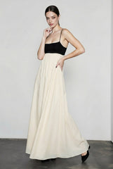 Casual Colorblock Cami Vacation Dress