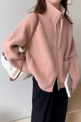Loose Fit High Neck Sweater