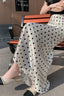 High-Waist Polka Dot Fish Tail Skirt